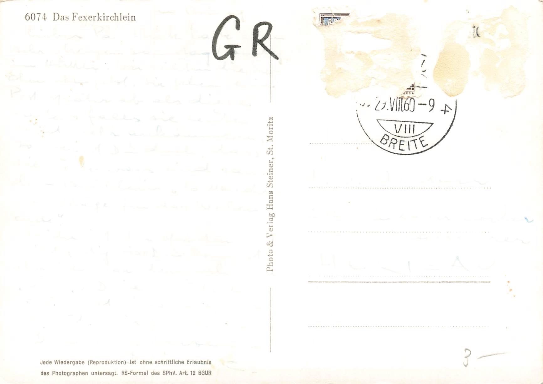 Cartes postales: Das Fexerkirchlein G – D'occasion à Biasca par Blenio71 1