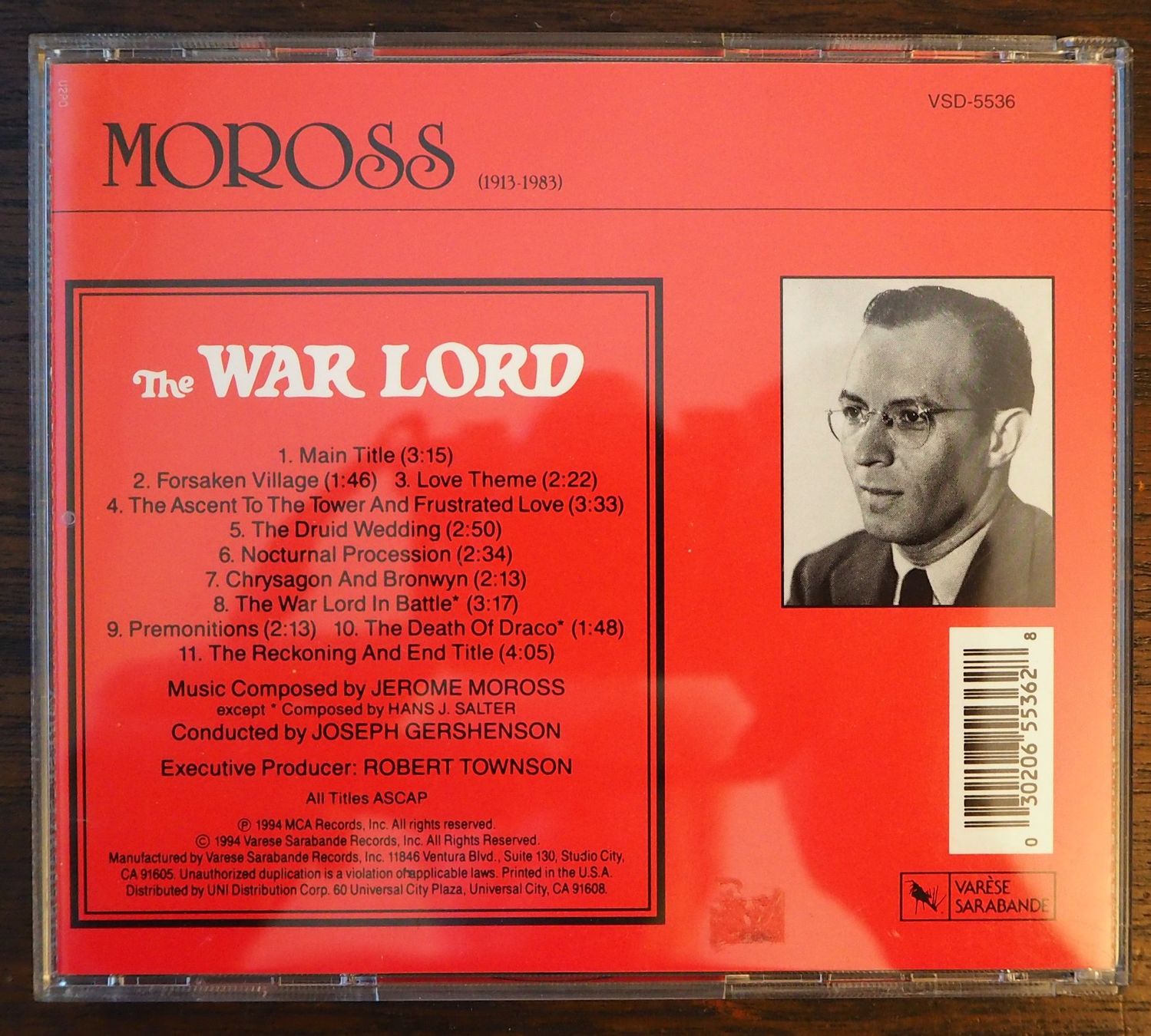 CD: The War Lord / Jerome Moross / Soundtrack – Usato da Chur venduto da dluli 1