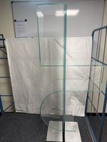 Grosses massives Glasregal, Design Regal, modern, NEUWERTIG