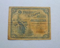 Belgisch Congo ++ 5 Francs 1944