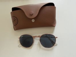 Sonnenbrille Ray-Ban rund goldfarben neuwertig