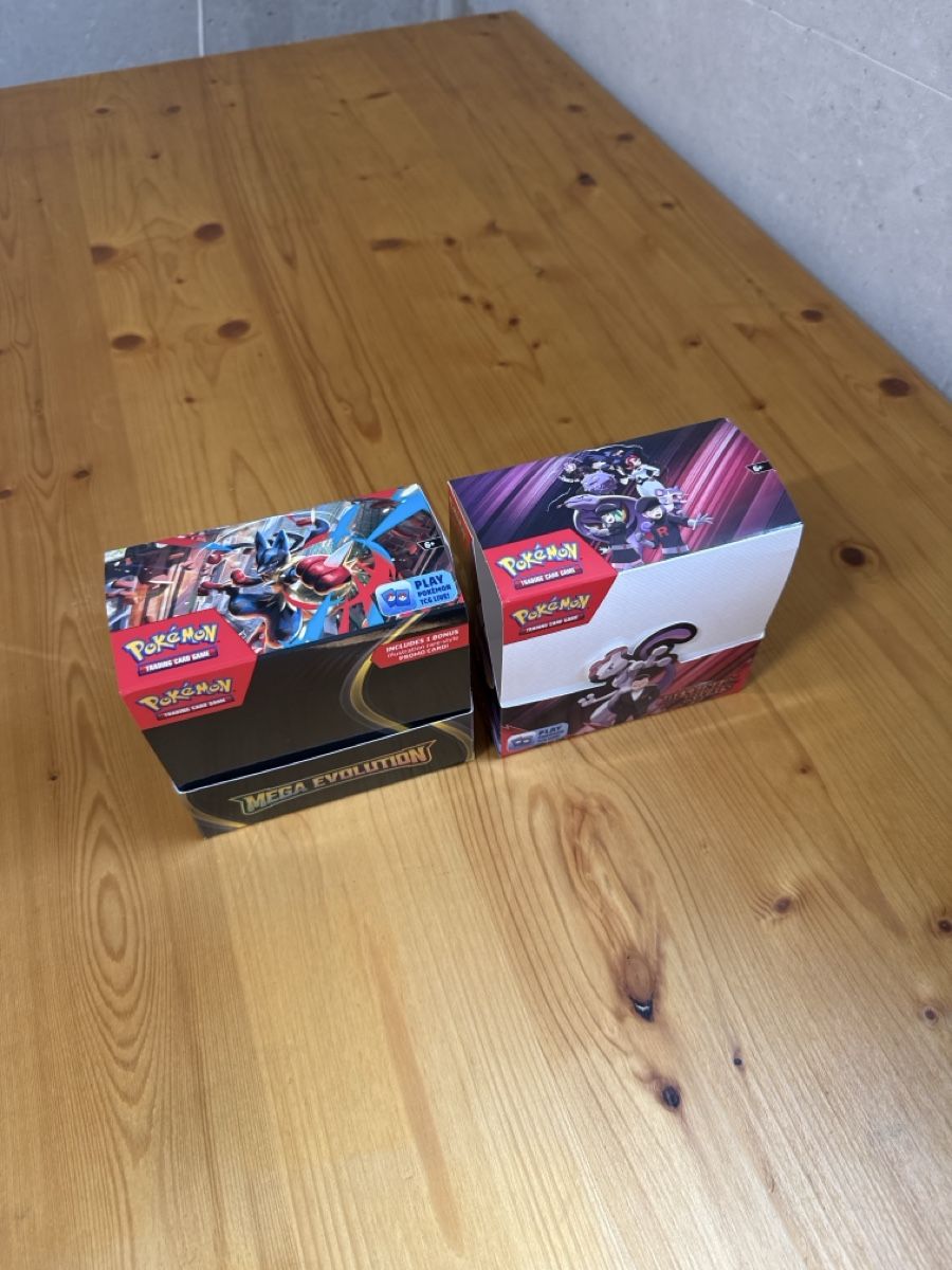 Pokémon Sammelbilder & Trading cards: 2x leere Displays Mega Evolution Enhanced & Destined Rivals – Gebraucht aus Härkingen von iceman1234