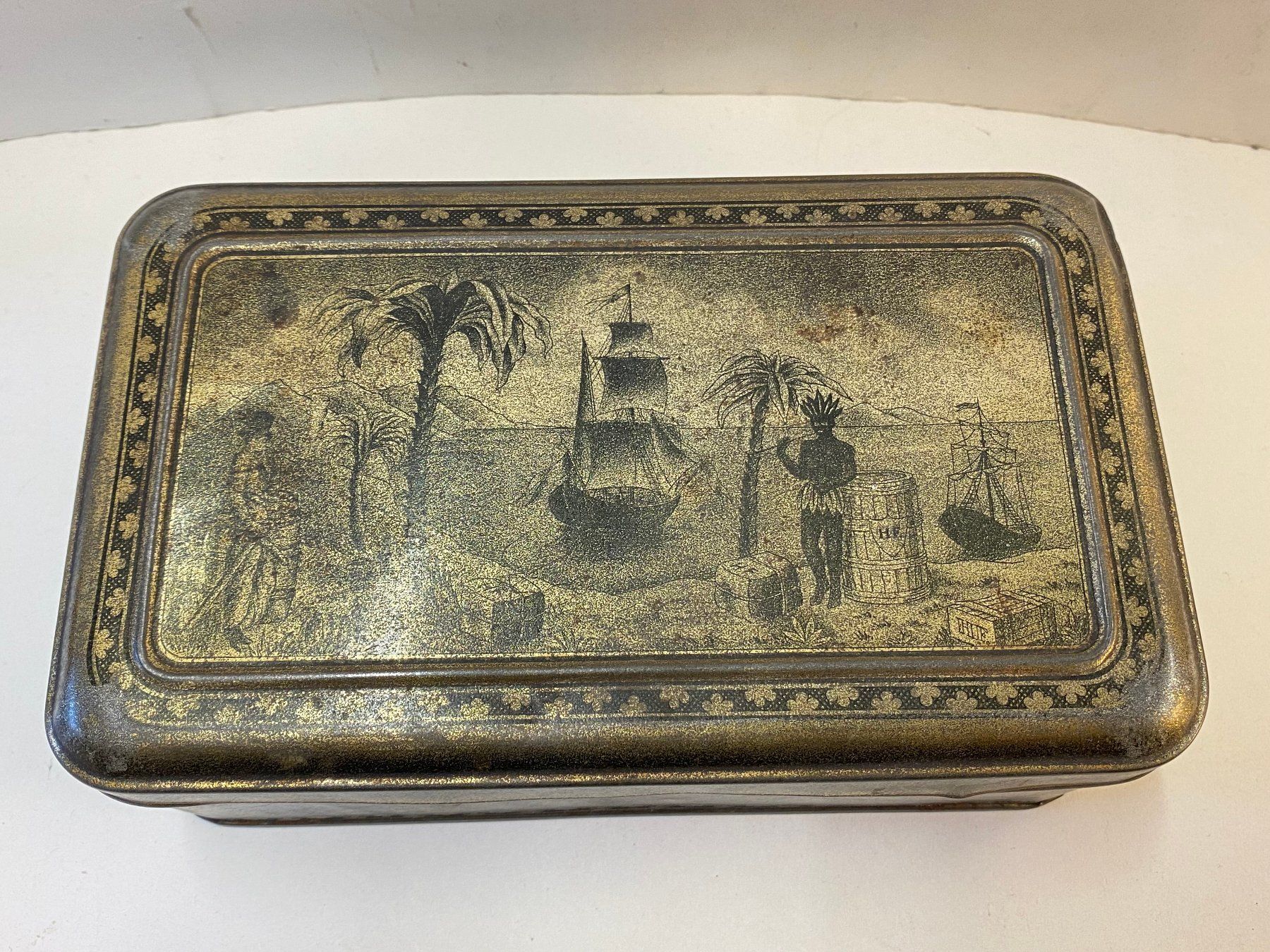 Dosen: Vintage Seltene Blechdose, Tabakdose, Schachtel, Box – Gebraucht aus Schaffhausen von vintageville 3