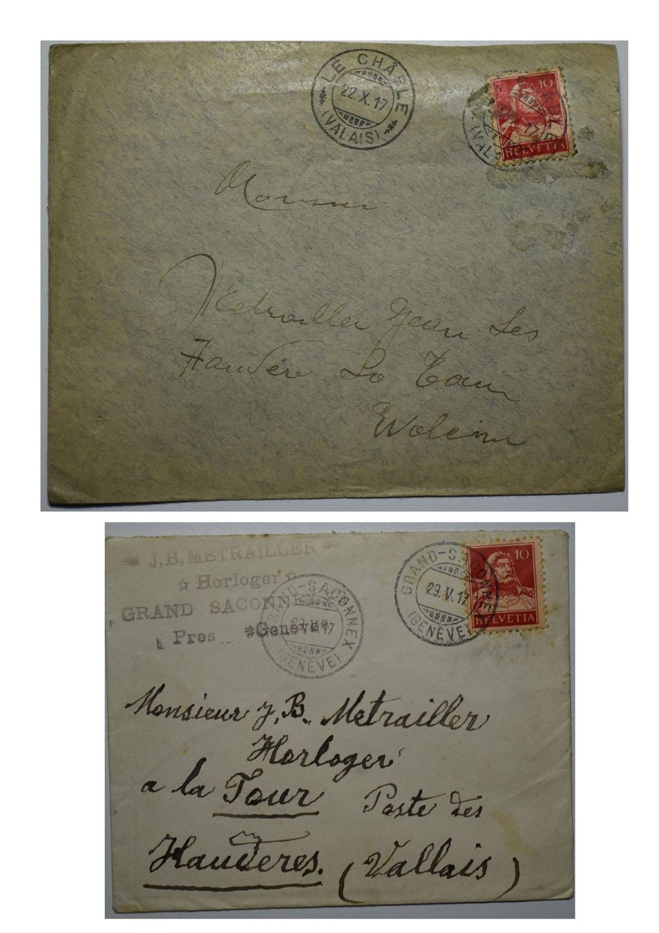 Buste & buste per spedizione: Lot de letrres anciennes – Usato da Petit-Lancy venduto da Pimose 3