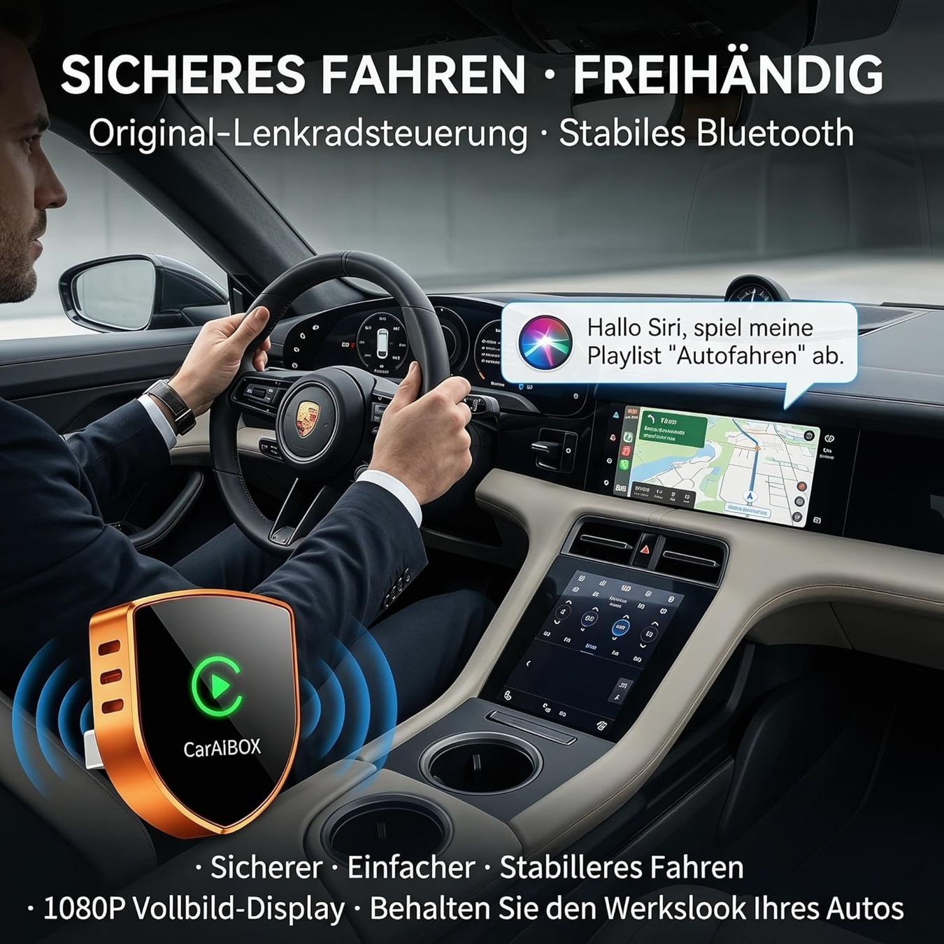 Lecteurs & Adaptateurs: Wireless CarPlay Android Auto Adapter 2-in-1 – Neuf avec emballage d'origine à Suhr par TradeMasters 3