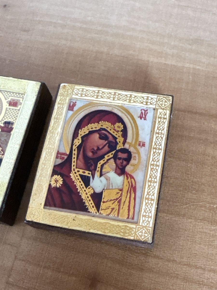 Tutte le decorazioni: 3 Heiligen Bild auf Holz / klein – Usato da Rümlang venduto da SchumBru10 3