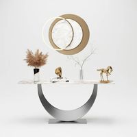 Designer Luxurious Modern Stainless Steel Console Table
