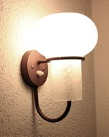 Wandlampe, mit Opalglas