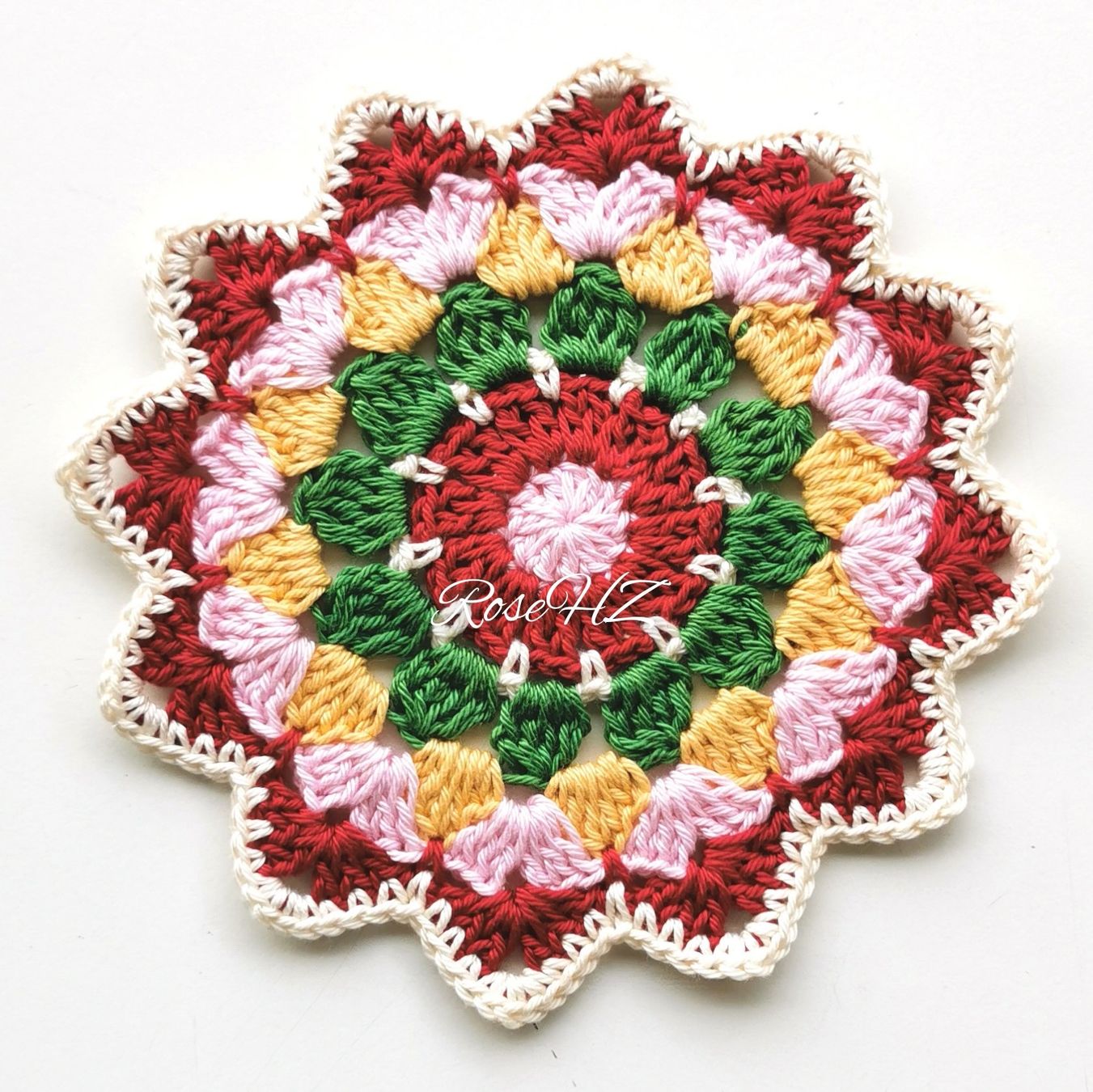 Altra biancheria da tavola: Mandala Gehäkelt 1.Stück Baumwolle 16cm – Nuovo (secondo la descrizione) da Schaffhausen venduto da RoseHaekelzauber