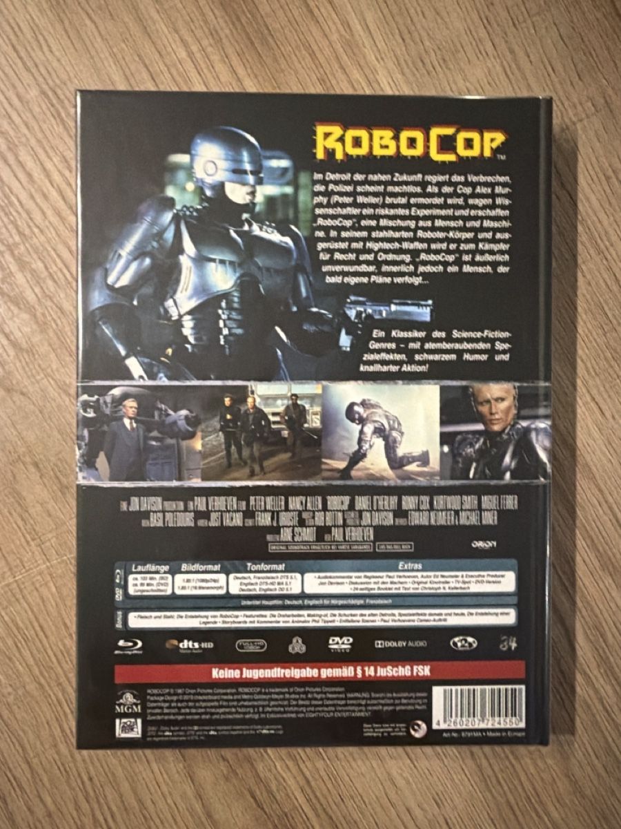 Tutti i DVDs: Robocop (1987) BluRay Mediabook – Usato da Hagendorn venduto da masterchieff 1