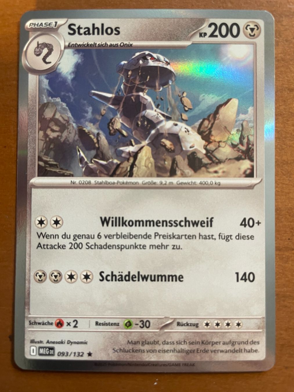 Pokémon Carte collezionabili: Pokemon Stahlos Holo (Versand gratis) – Nuovo (secondo la descrizione) da Chur venduto da Angerson