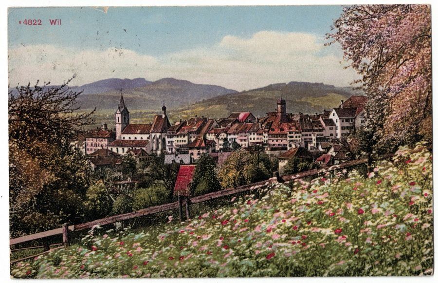 Cartoline postali: Wil SG, gelaufen 1927 – Usato da Frauenfeld venduto da POML