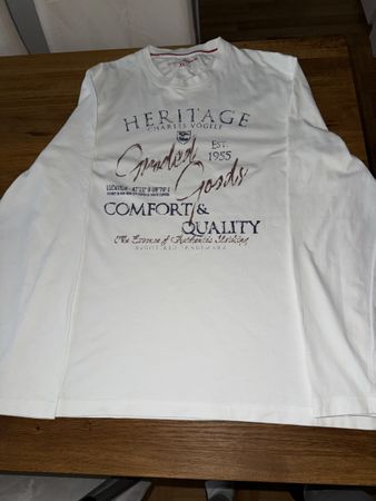 Charles Voegele Heritage Langarmshirt, Weiss, Gr. XL