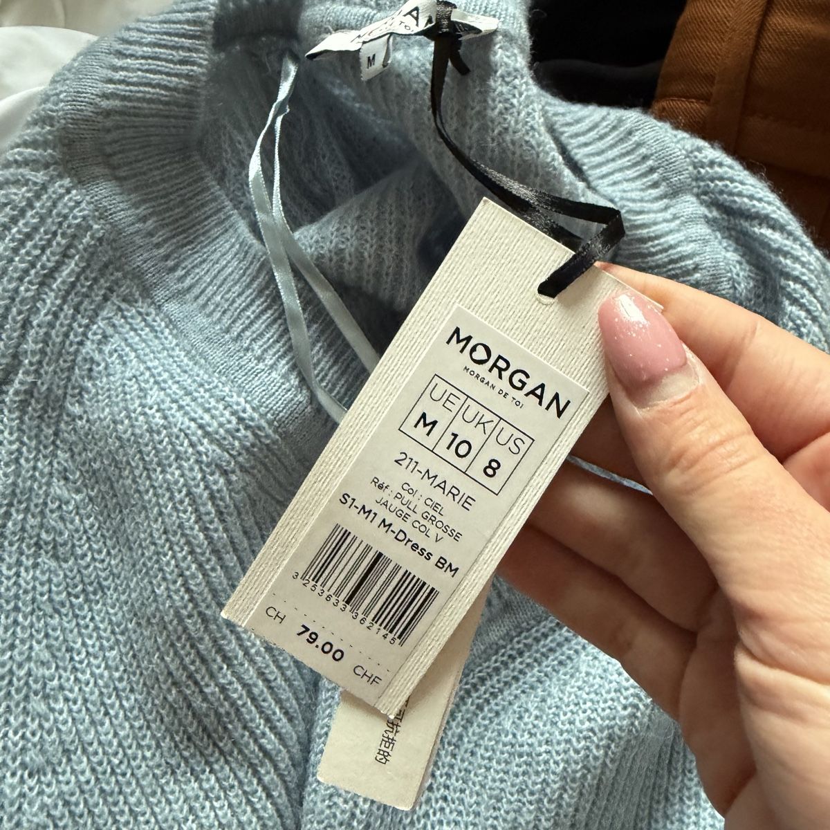 Morgan Maglioni & Felpe: Morgan Strickpullover, hellblau, Gr. M - perfekt für Herbst! – Nuovo (secondo la descrizione) da Emmen venduto da mak31 2