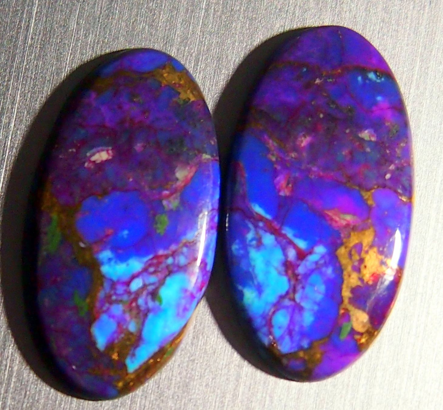 Edelsteine: 15,95 ct. 2 x Blautürkis TOP-Farben AAA – Neu (gemäss Beschreibung) aus Reinach BL von Hesekiel39 1
