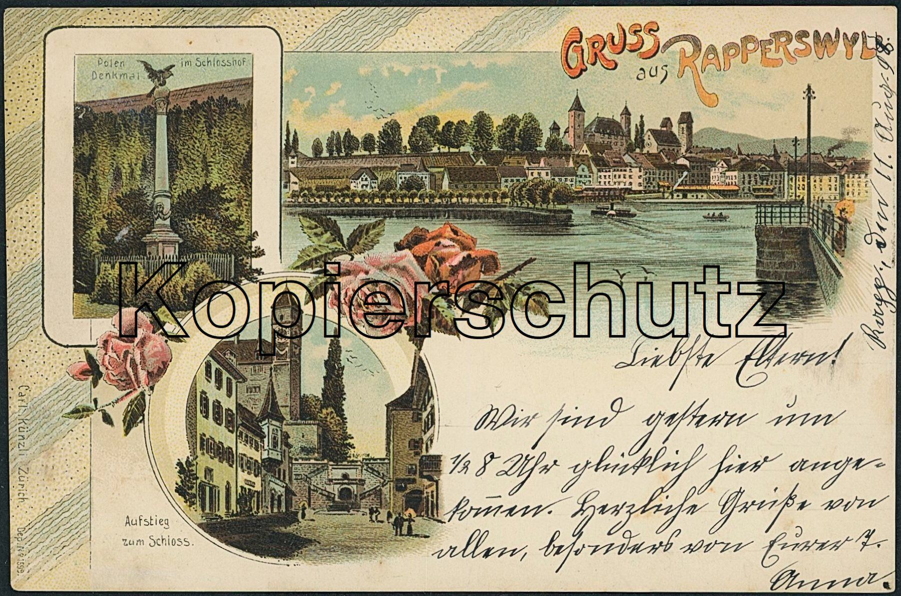 Ansichtskarten: SG Rapperswil - Litho – Gebraucht aus Schindellegi von Jonathan77
