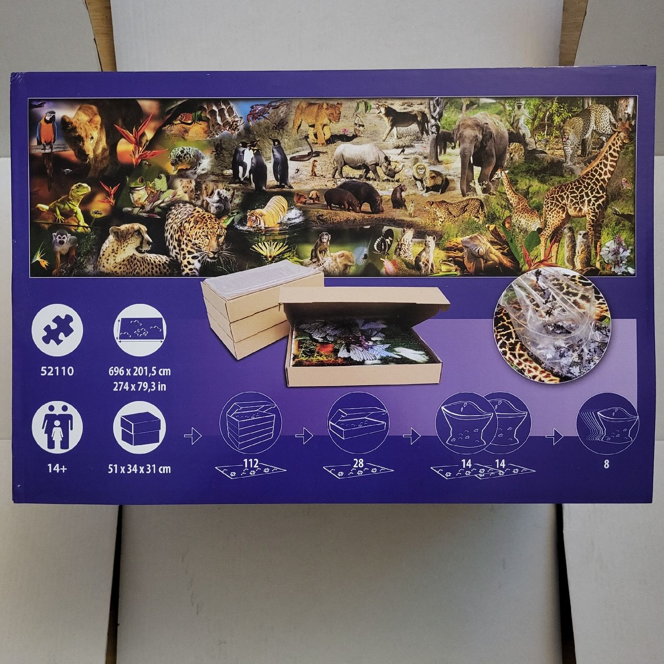 Puzzles: 52'110 Teile Puzzle - Wildtiere – Neu (gemäss Beschreibung) aus Zufikon von lakotassu 1