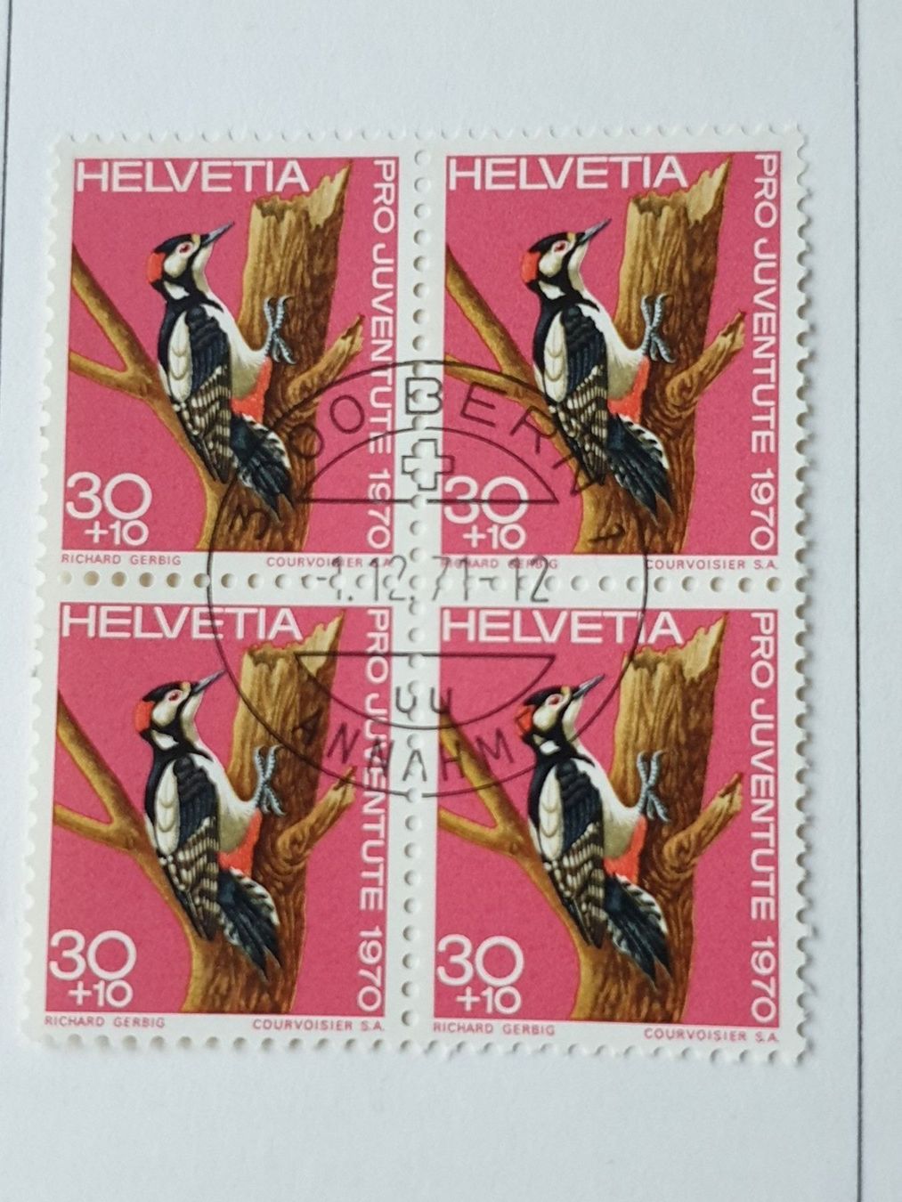 Alle Briefmarken: (295) Pro Juventute 1970 4er Blöcke – Gebraucht aus Schwarzhäusern von Inot3 5