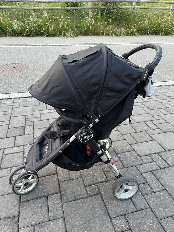 Gebrauchter schwarzer Baby Jogger city mini Kinderwagen Kaufen auf Ricardo