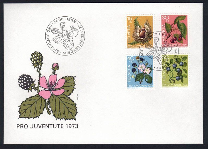 Tutti i francobolli: Pro Juventute 1973 FDC – Usato da Pfäffikon ZH venduto da Romulus