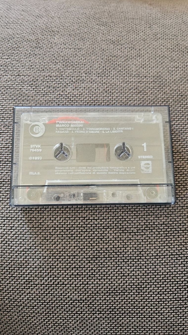 Musicassette: Musicassetta Marco Masini "T'innamorerai" – Usato da Melano venduto da H-Sara