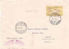 Sonderflug Pro Aero La Chaux-de-Fonds - Lugano 28.IV.49