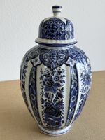 Grosse alte DELFIA Deckelvase Vase Ingwertopf Porzellan