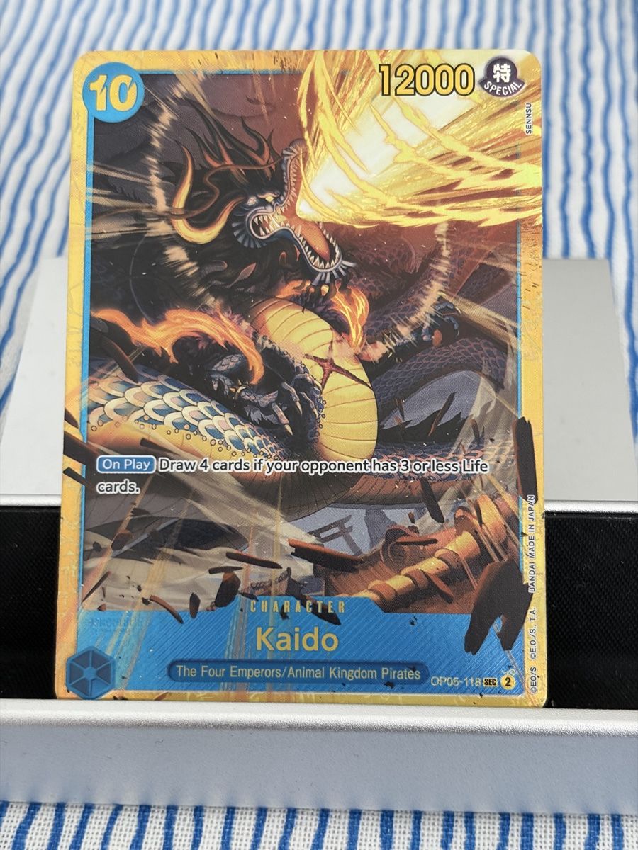 Bandai Carte collezionabili: One Piece OP05-118 Kaido, Englisch: ab 0.10 Rappen! – Nuovo (secondo la descrizione) da St. Gallen venduto da cambitcg