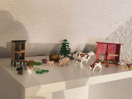 Playmobil Bauernhof Zubehör Tiere Set guter Zustand