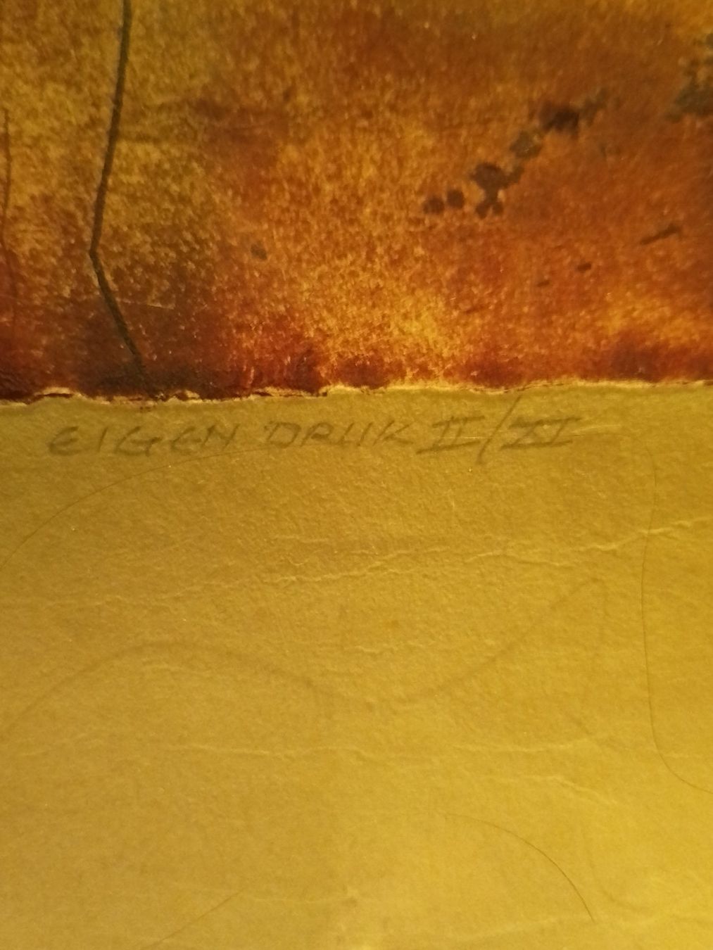 Grafiken & Lithographien: Gerahmter Kunstdruck "Eigen Druck II" signiert – Gebraucht aus Egg b. Zürich von egres50 1