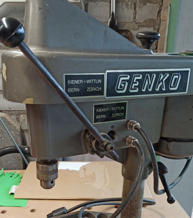 alte massive GENKO Ständerbohrmaschine, gebraucht | Kaufen auf Ricardo