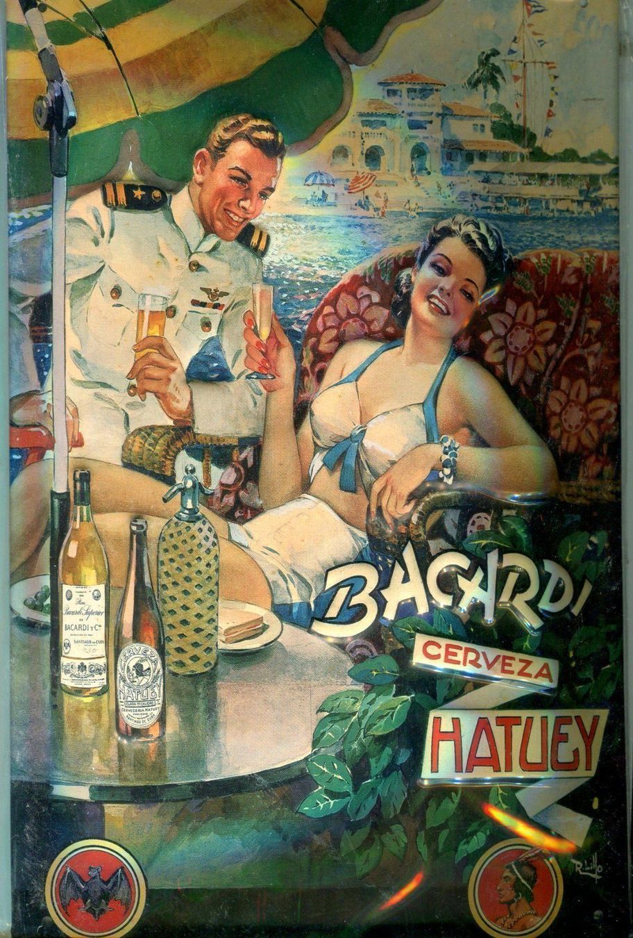 Bacardi Ecriteaux: Blechschild  Bacardi. 20x30cm – Neuf avec emballage d'origine à Basel par Butsch5