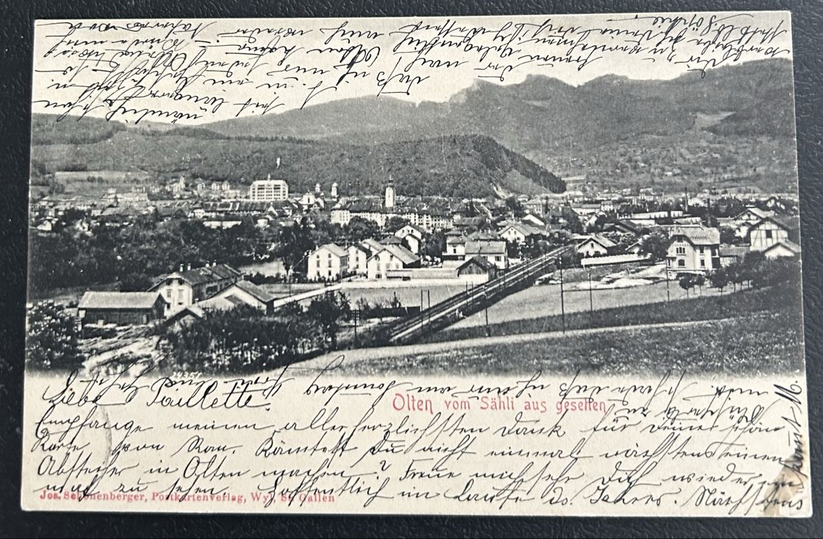 Cartoline postali: AK Olten 1905 – Usato da Horw venduto da Tellbub