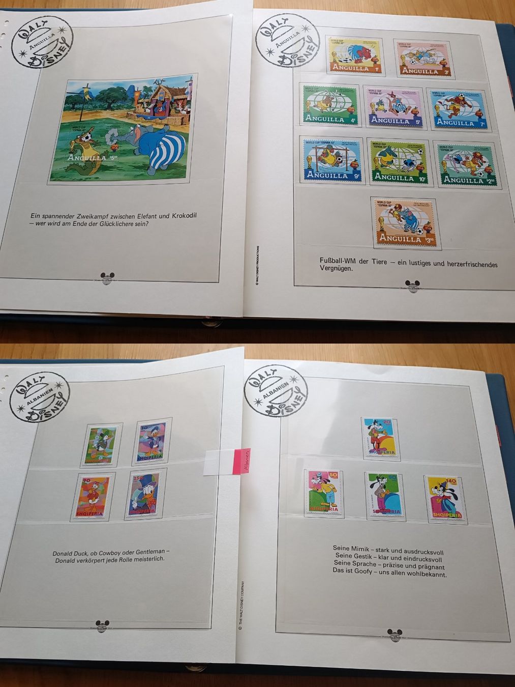 Lindner Album: Disney Briefmarken Album Anguilla – Usato da Otelfingen venduto da patida 9