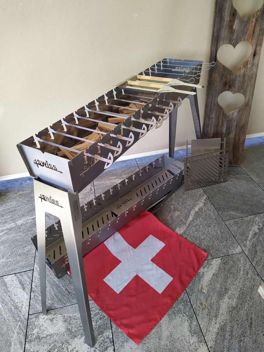 Bracieri: SWISS Spiessligrill - Geschenkidee – Nuovo (secondo la descrizione) da Hildisrieden venduto da DussBe6024 2