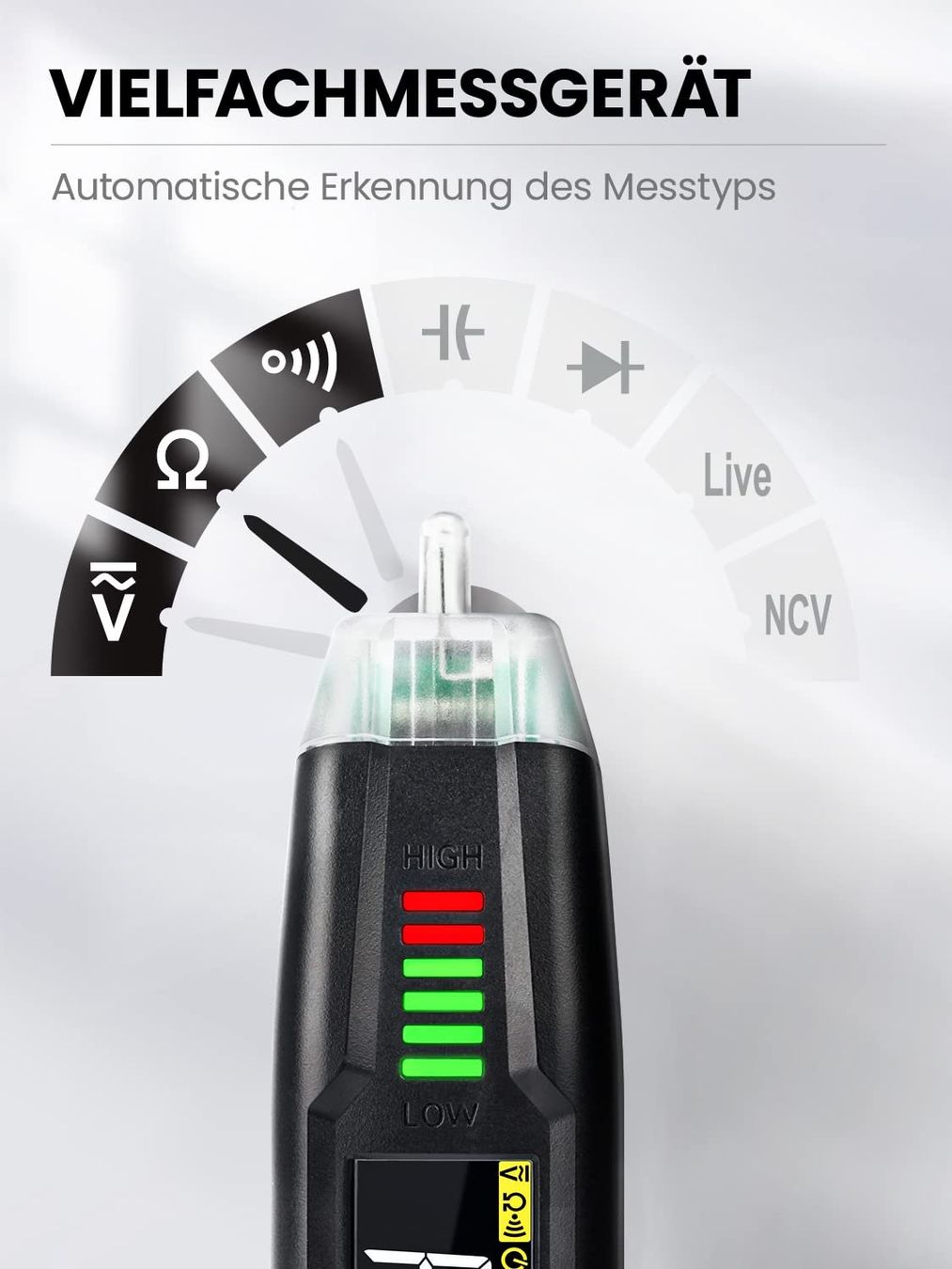 Misurare: Pro Smart Multifunktions-Spannungsprüfer – Nuovo e nell'imballaggio originale da Châtelaine venduto da topshop.switzerland 3
