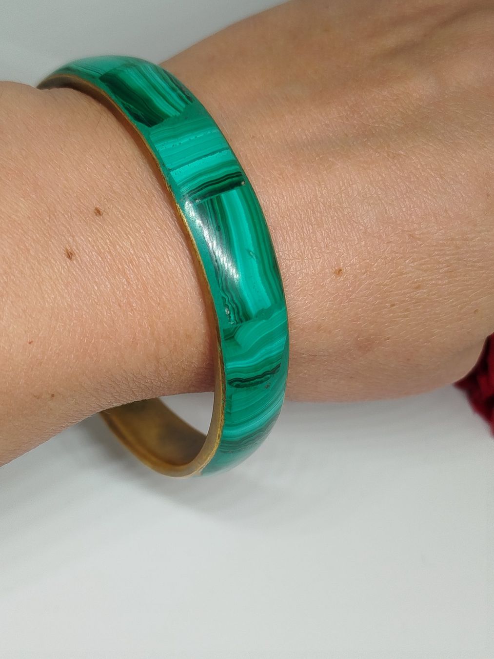Bracciali & Braccialetti: Malachit Armreif Vintage Stil, Messing – Usato da Rupperswil venduto da Annet.Dann888 1
