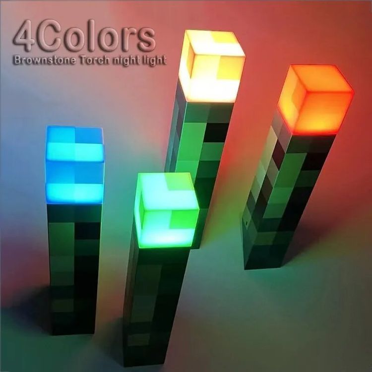 Lampade: Browns tone Taschenlampe - MINECRAFT – Nuovo e nell'imballaggio originale da Oberegg venduto da Alepokemon