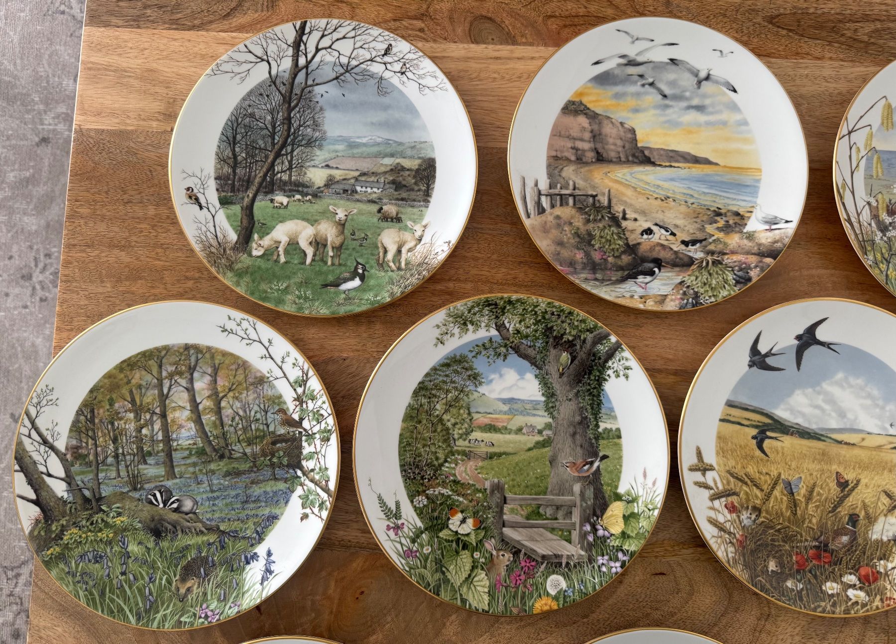Franklin Porcelain Piatti: Peter Barrett Sammelteller Set 10 Stk Royal Worcester – Usato da Zürich venduto da any_cyh9 1