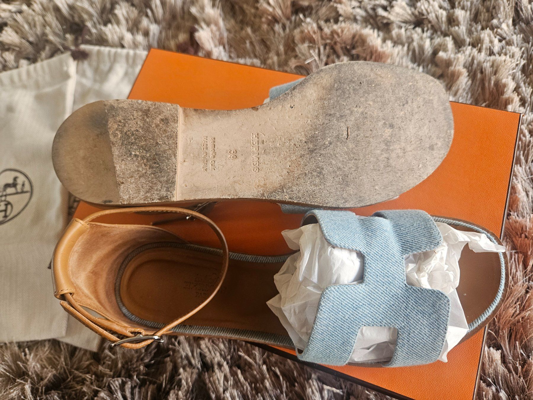 Hermès Scarpe da donna: Hermes Santorini Sandalen 39 – Usato da Luzern venduto da schuhparadies159 3