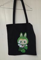 TOTE BAG  NOIR en coton  Labubu  NEUF