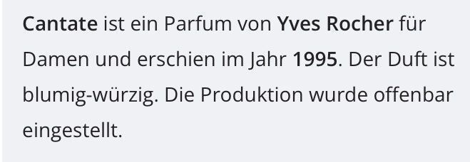 Yves Rocher Parfum & Eau de Toilette: YVES ROCHER Cantate 5 ml Abfüllung – Neu (gemäss Beschreibung) aus St. Gallen von lfs_nxl8 1