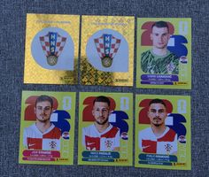 Panini WM 2026 Kroatien Stickers 6 Stk. guter Zustand