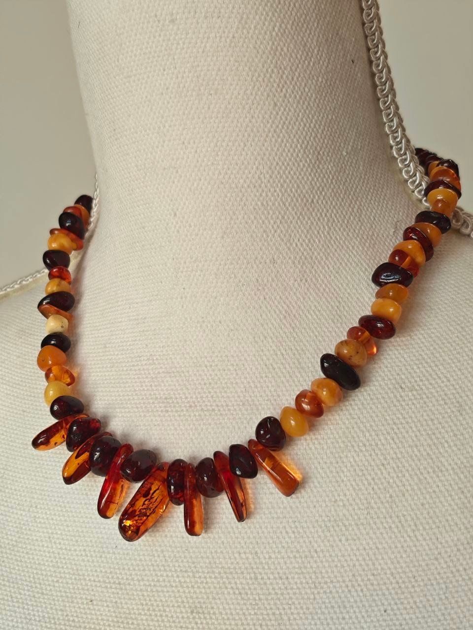 Catenine: ECHTE BERNSTEIN KETTE/COLLIER, 45 cm. LANG – Nuovo (secondo la descrizione) da Weiningen ZH venduto da actera 3