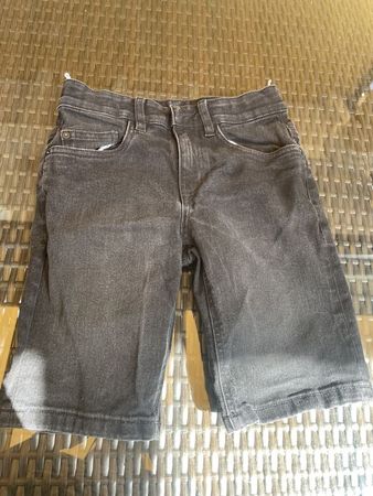 Junge Strech Denim Hose Shorts schwarz 146