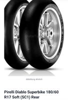 1 x Pirelli Diablo Superbike , 180/60 R17 TL Hinterrad, SC1