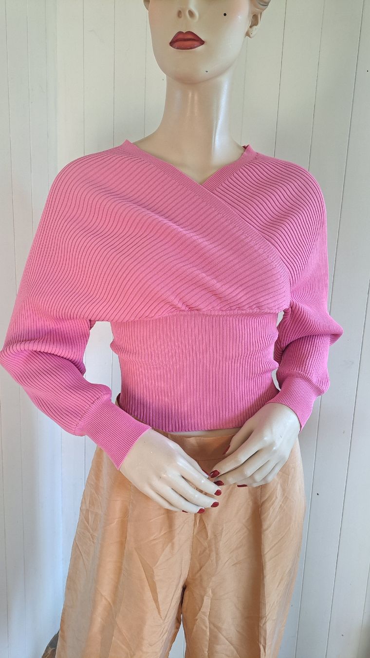 Maglioni & Felpe: NO SECRETS MILANO cropped CacheCœur Strickpullover Pulli S M – Usato da Mollis venduto da Fauchi99 5