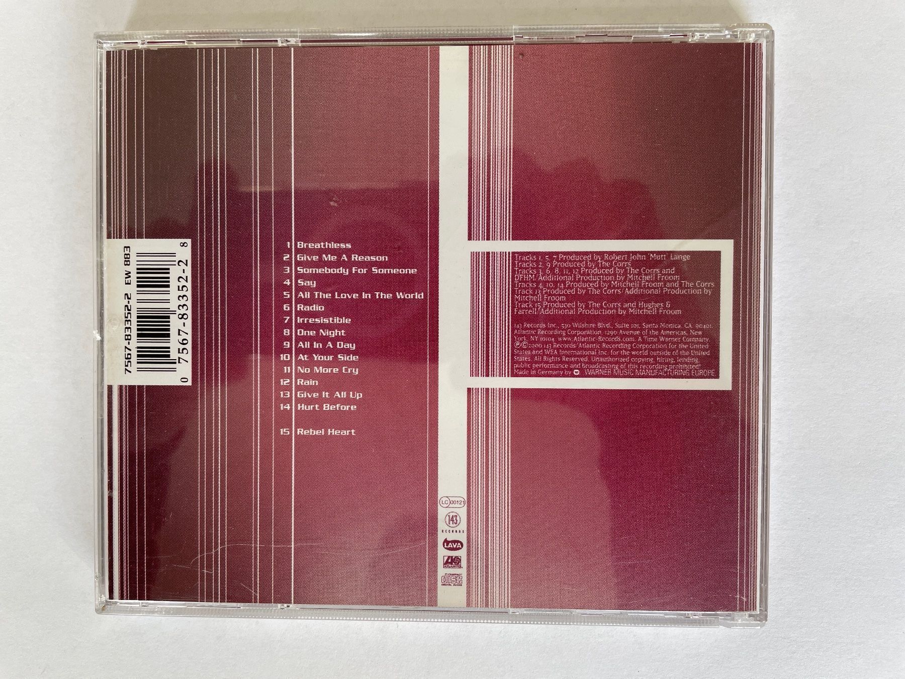 CD: CD The Corrs in blue – Usato da Adligenswil venduto da Treegarden 1