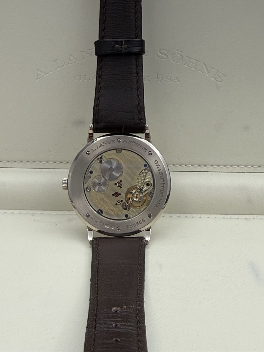 A. Lange & Söhne Orologi: A.Lange und Söhne Saxonia Thin full set like new Handaufzug – Usato da Zürich venduto da watchdealer-24 6
