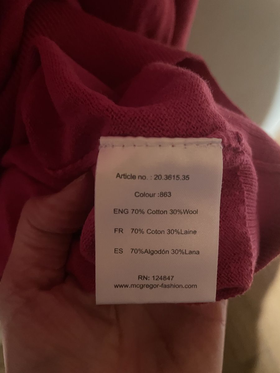 Pullover & Sweatshirts: McGregor V-Ausschnitt Pullover Pink/Rot – Gebraucht aus Heitenried von Steffundsasch 3